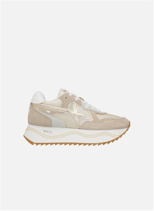 W6YZ Baskets basses Sneakers DEVA W. Blanc-Argenté- femme rose