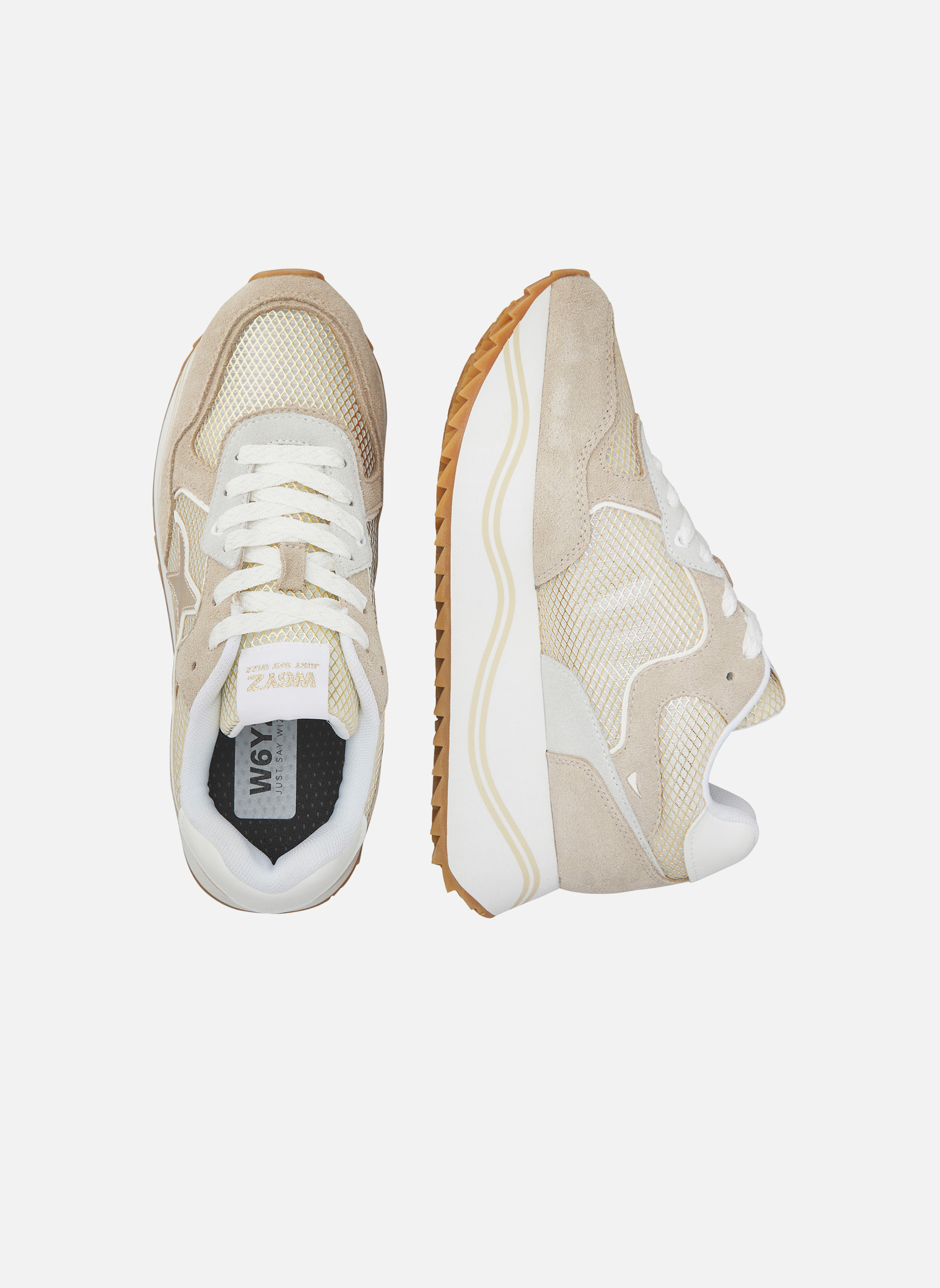 Baskets basses Sneakers DEVA W. Blanc-Argenté- femme rose W6YZ Baskets basses Sneakers DEVA W. Blanc-Argenté- femme rose Rose clair
