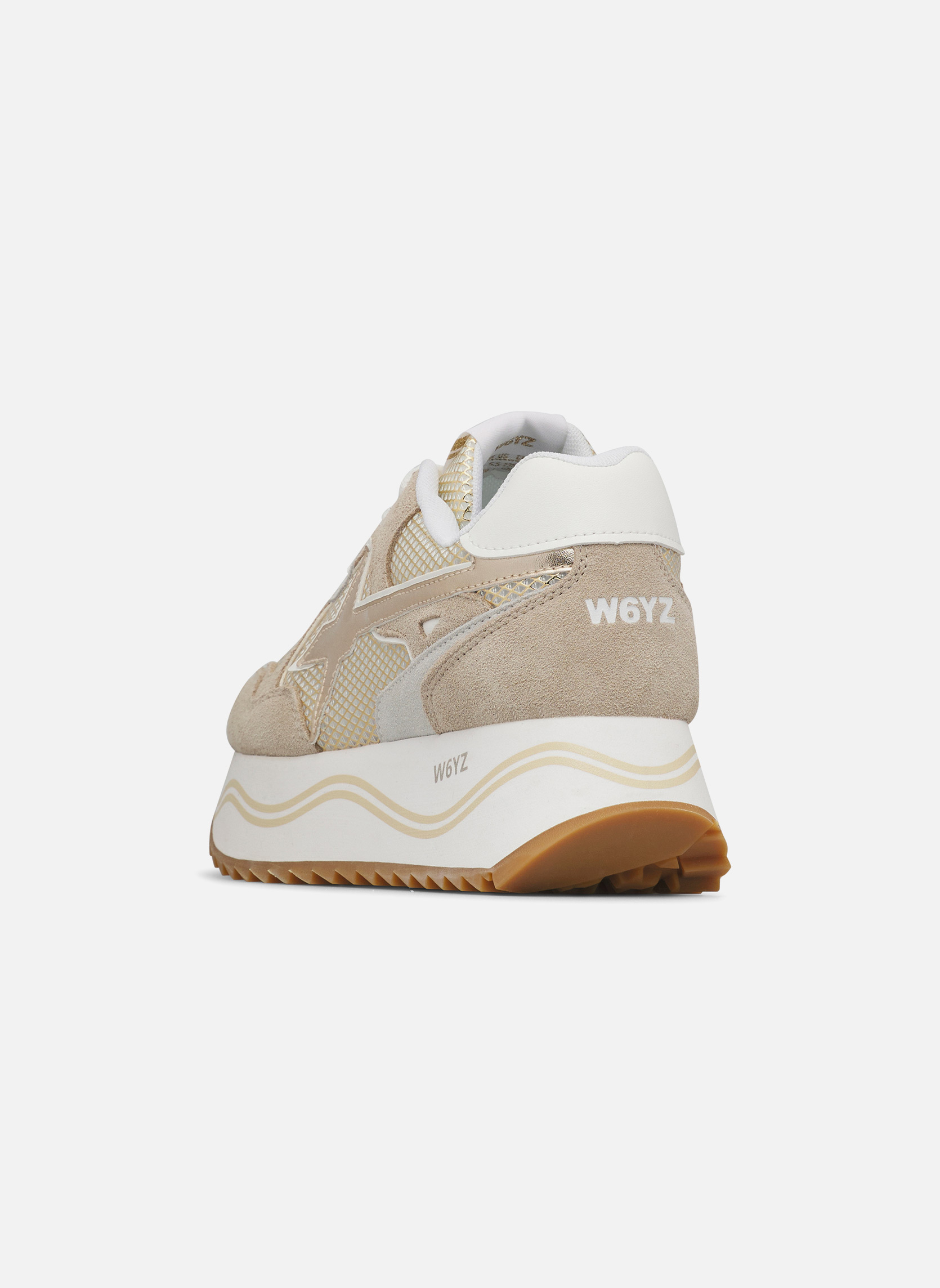 Baskets basses Sneakers DEVA W. Blanc-Argenté- femme rose W6YZ Baskets basses Sneakers DEVA W. Blanc-Argenté- femme rose Rose clair
