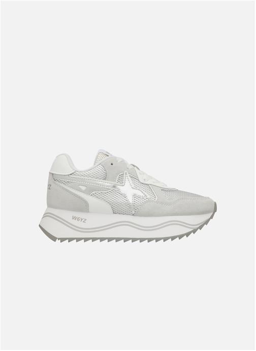 W6YZ Baskets basses Sneakers DEVA W. Blanc-Argenté- femme blanc