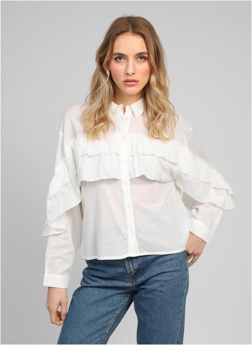 An'ge Chemises CHEMISE SUPREMA blanc femme blanc