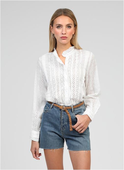 An'ge Chemises CHEMISE SADILEO blanc femme blanc