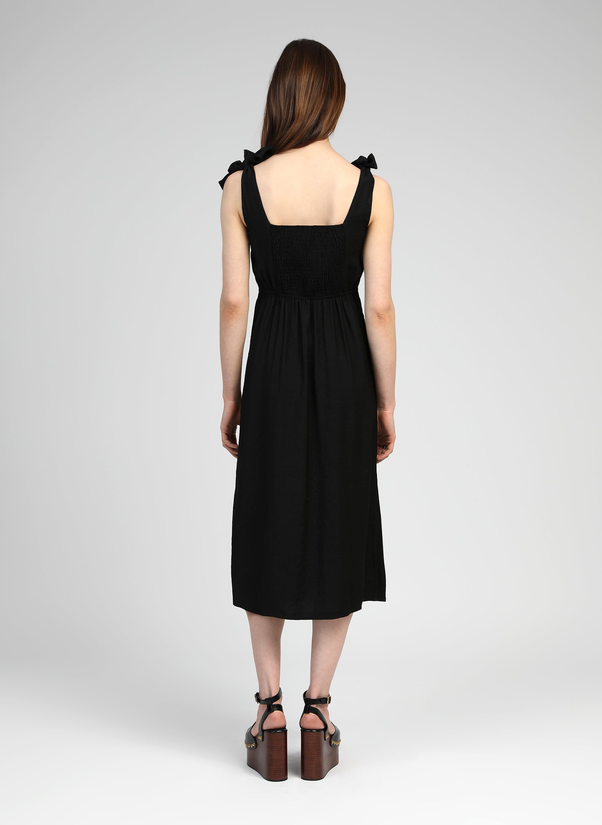 Robes ROBE MIDI MANTIA noir femme noir An'ge Robes ROBE MIDI MANTIA noir femme noir Noir