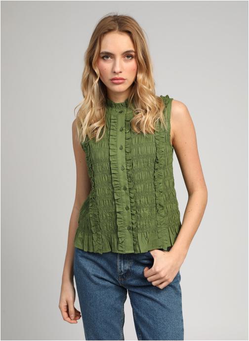 An'ge Chemises CHEMISE SLOANE vert femme vert