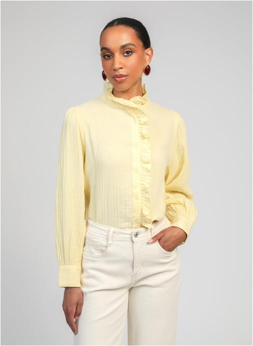 An'ge Chemises CHEMISE STEFILOU ble femme jaune