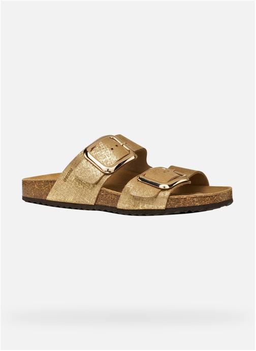 Geox Mules D BRIONIA R femme or et bronze