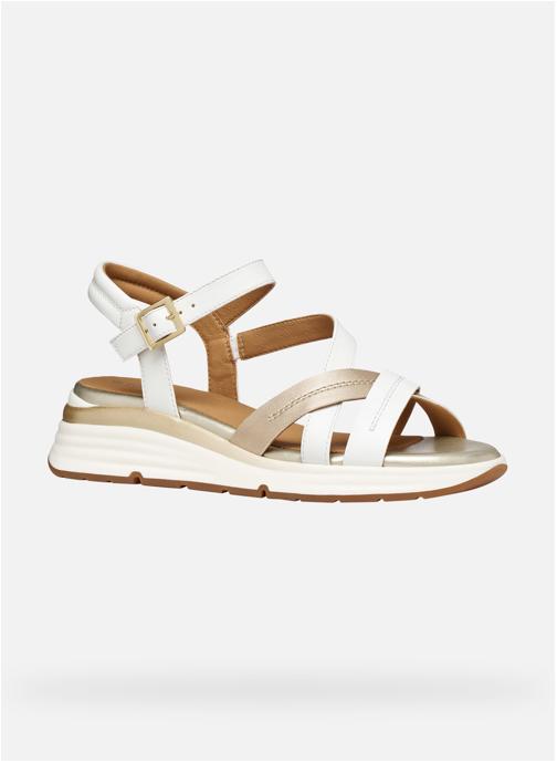 Geox Sandales D ELOWYNNE femme blanc