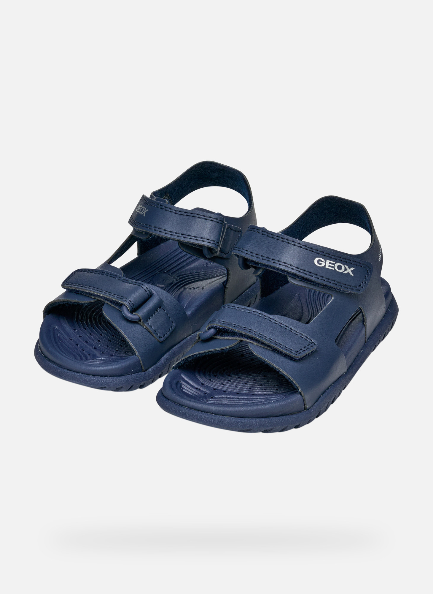 Sandales J SANDAL FUSBETTO BOY garçon bleu Geox Sandales J SANDAL FUSBETTO BOY garçon bleu Bleu