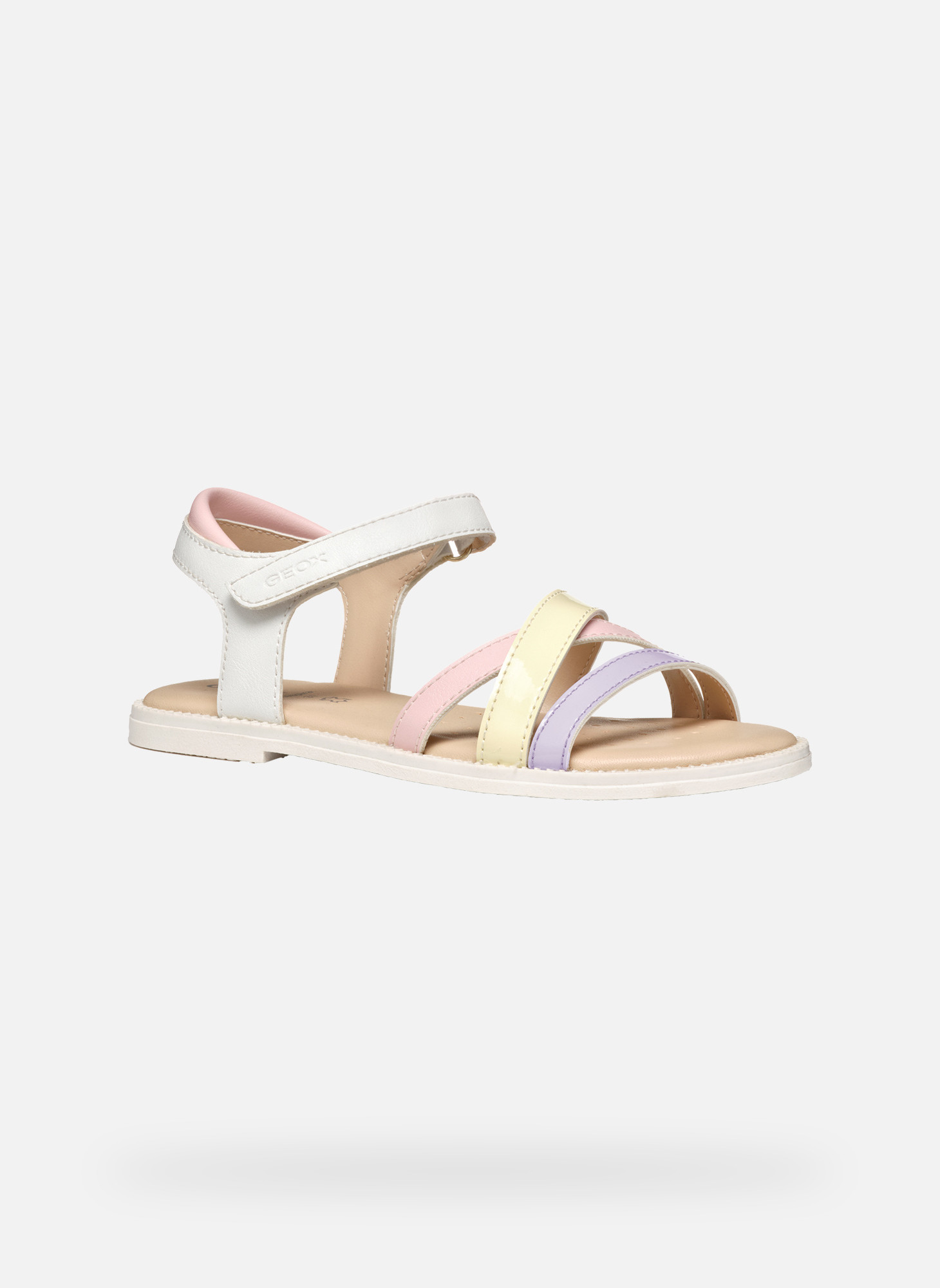 Sandales J SANDAL KARLY GIRL fille blanc Geox Sandales J SANDAL KARLY GIRL fille blanc Blanc