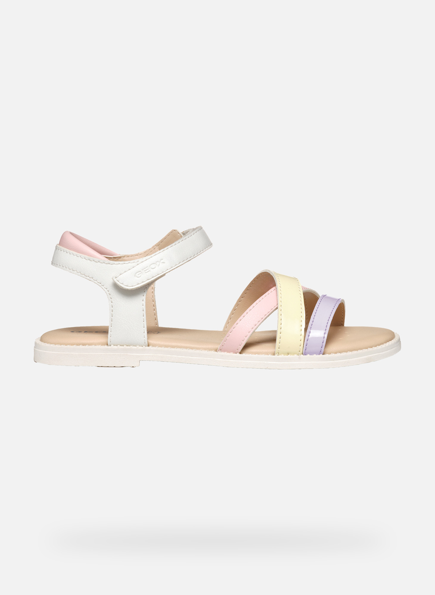 Sandales J SANDAL KARLY GIRL fille blanc Geox Sandales J SANDAL KARLY GIRL fille blanc Blanc