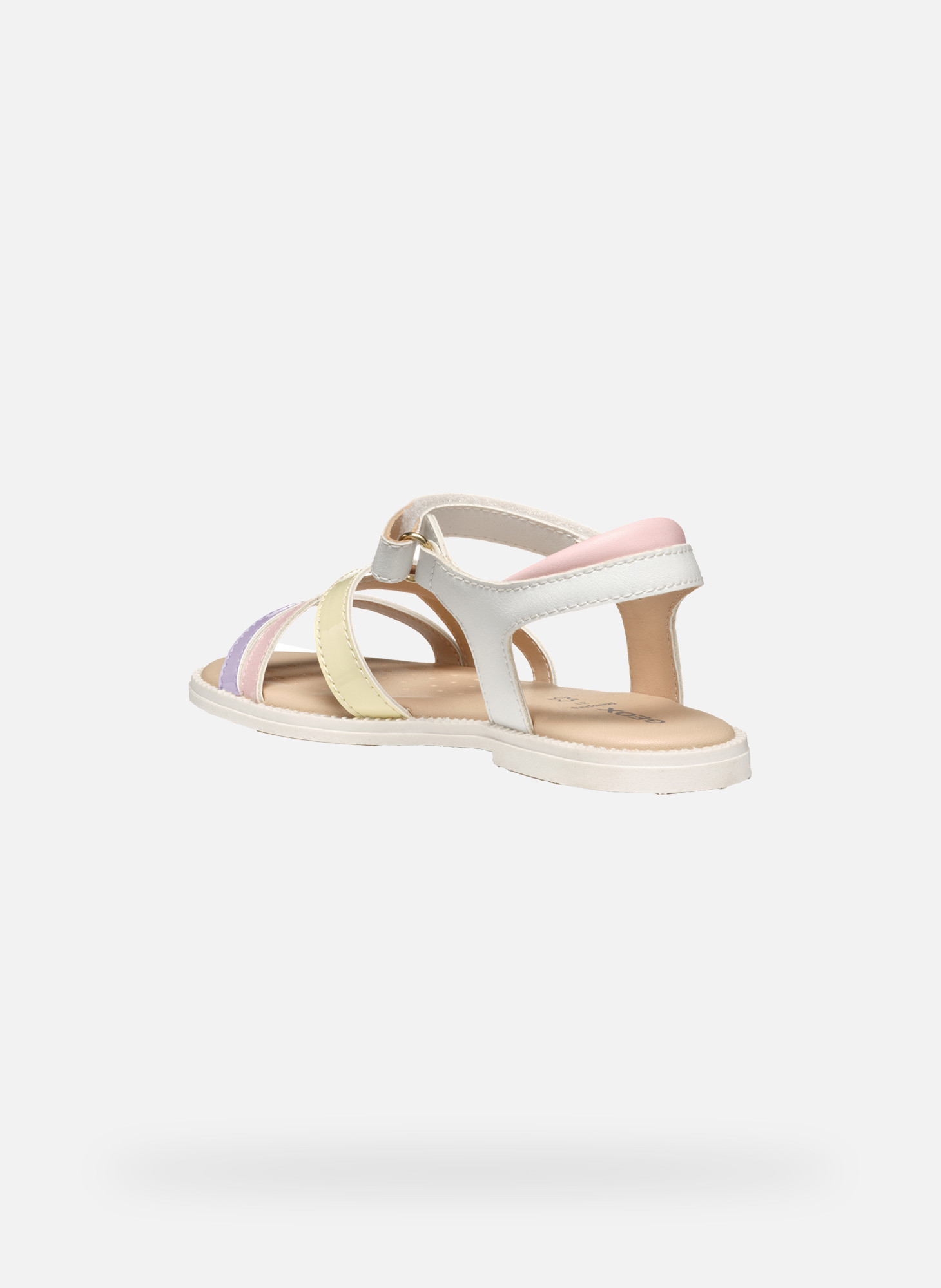 Sandales J SANDAL KARLY GIRL fille blanc Geox Sandales J SANDAL KARLY GIRL fille blanc Blanc