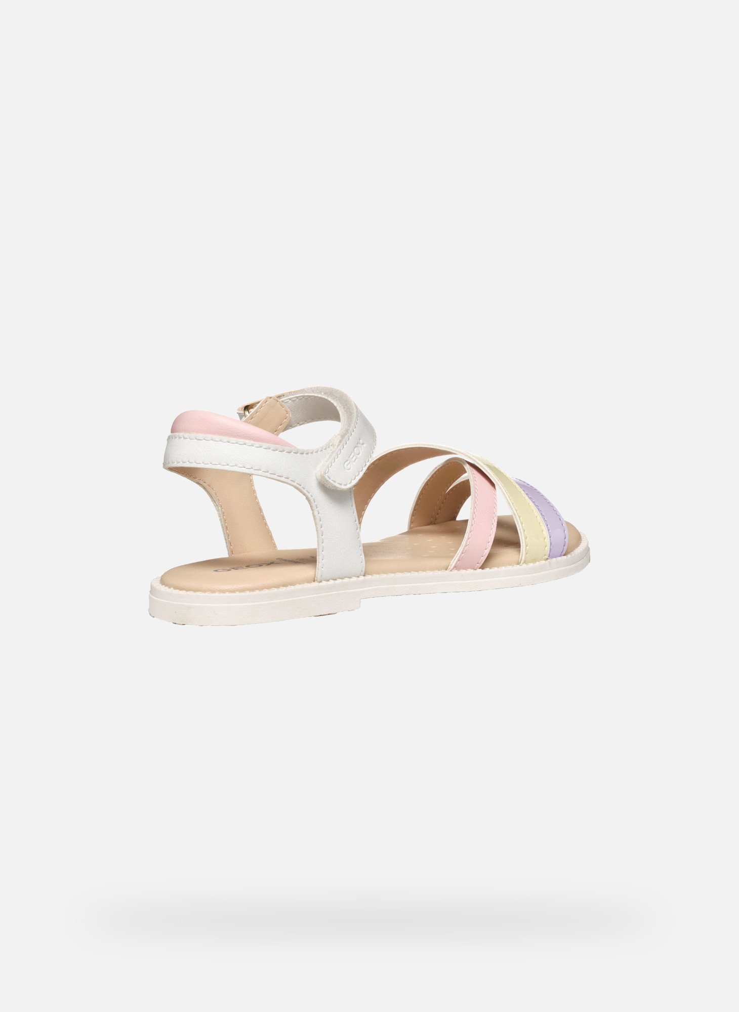 Sandales J SANDAL KARLY GIRL fille blanc Geox Sandales J SANDAL KARLY GIRL fille blanc Blanc