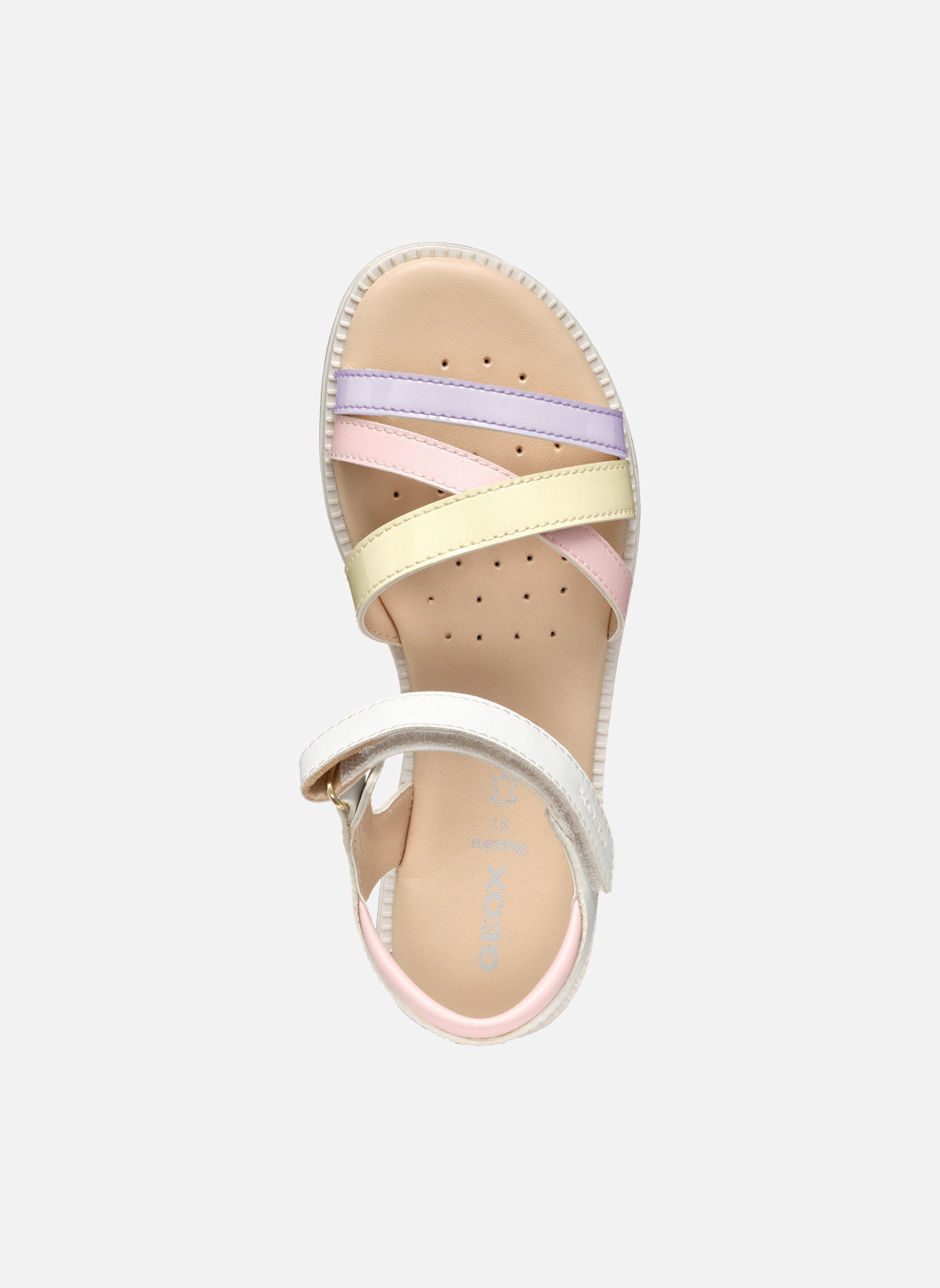 Sandales J SANDAL KARLY GIRL fille blanc Geox Sandales J SANDAL KARLY GIRL fille blanc Blanc