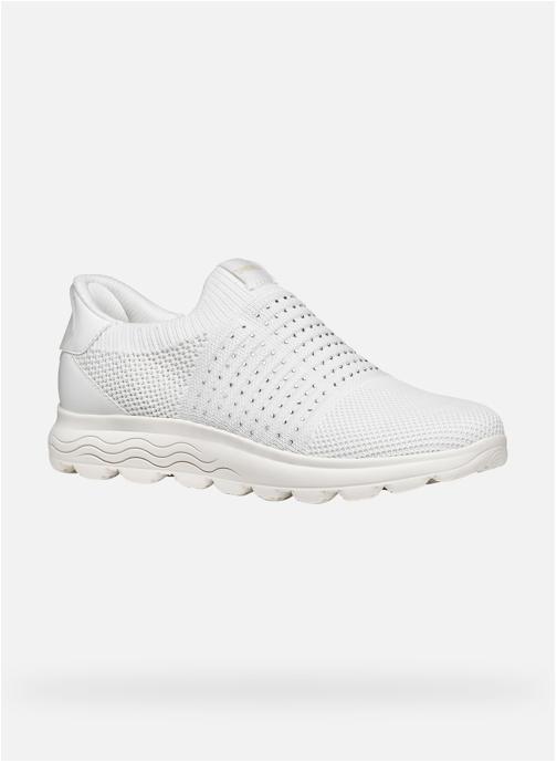 Geox Baskets basses D SPHERICA PLUS femme blanc