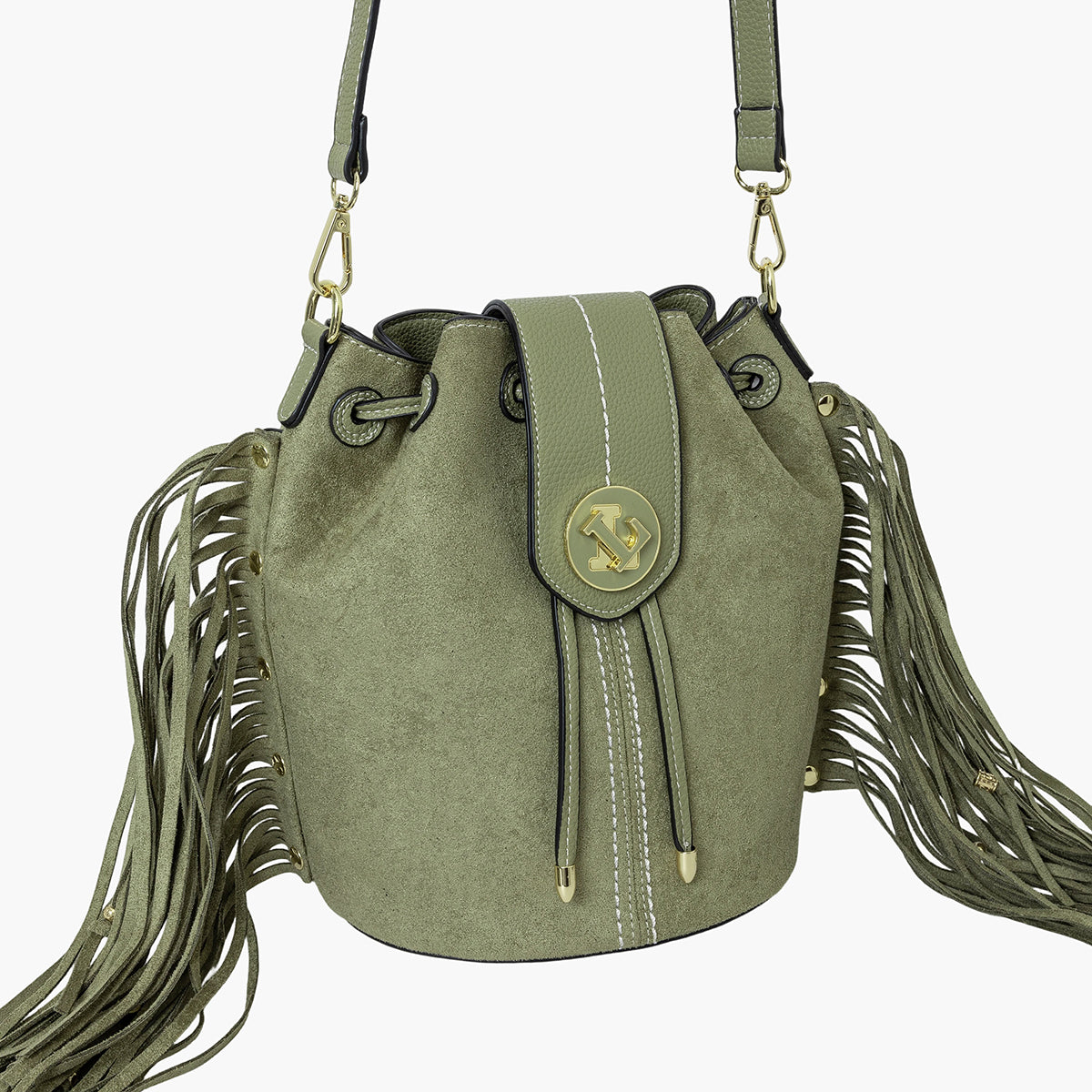 Sacs à main Sacs seau Sammy femme vert Lollipops Sacs à main Sacs seau Sammy femme vert Kaki