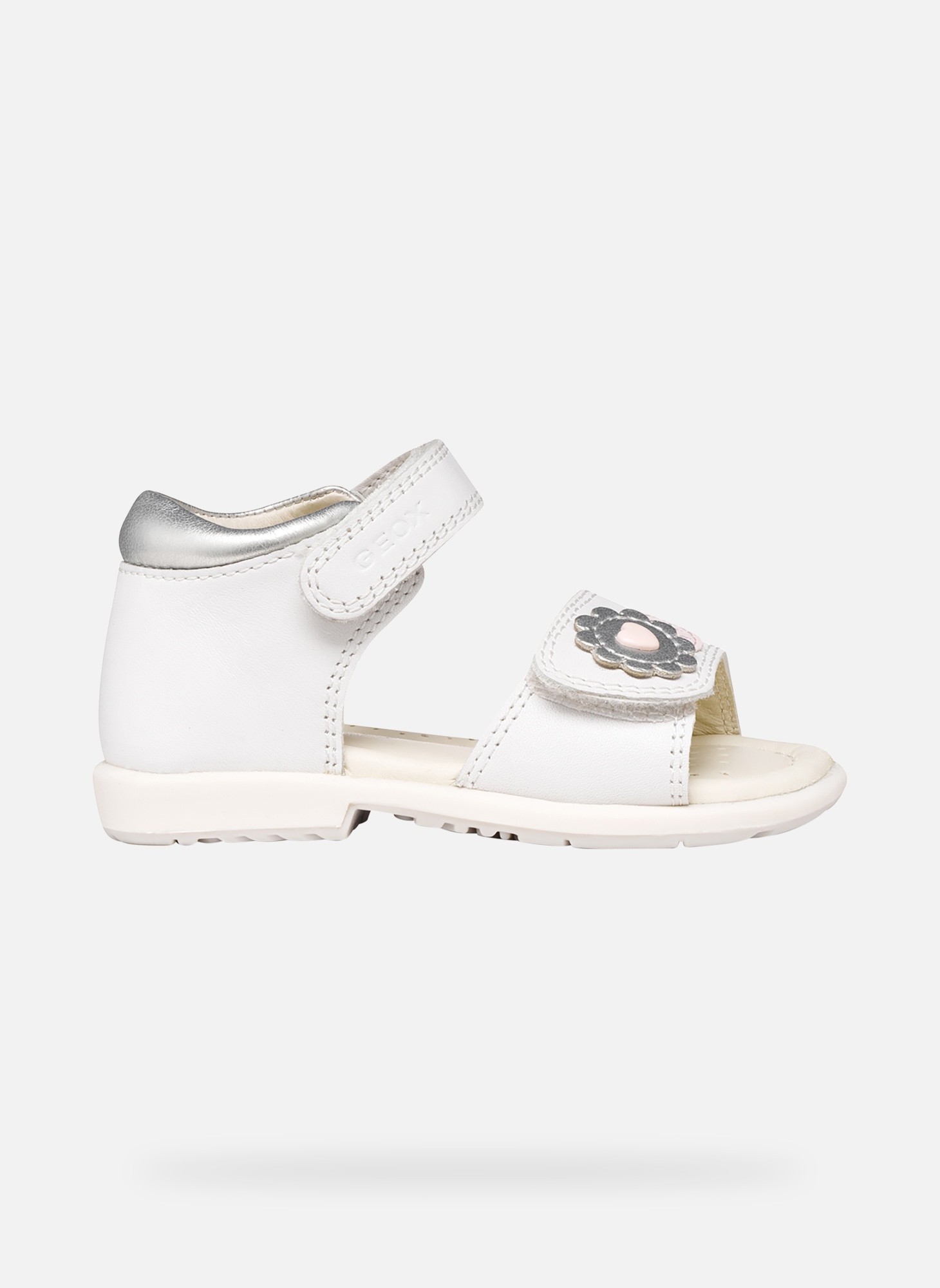 Sandales B VERRED fille argent Geox Sandales B VERRED fille argent Argent