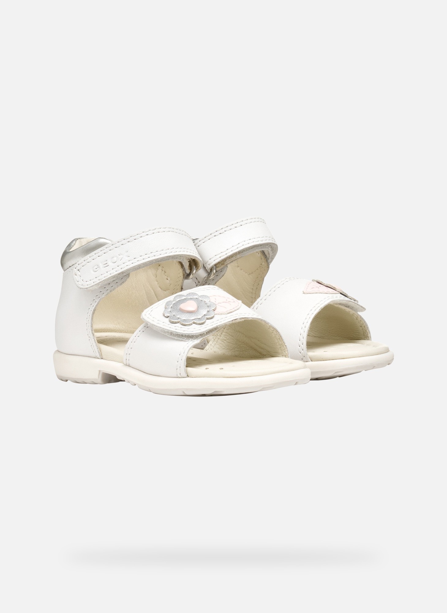 Sandales B VERRED fille argent Geox Sandales B VERRED fille argent Argent