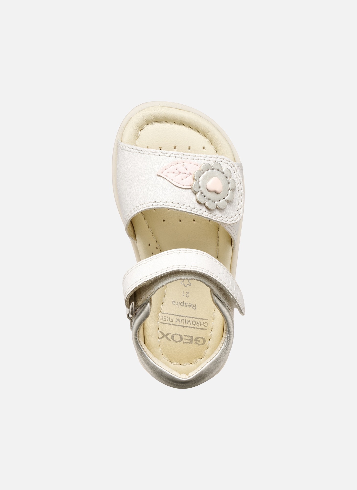 Sandales B VERRED fille argent Geox Sandales B VERRED fille argent Argent