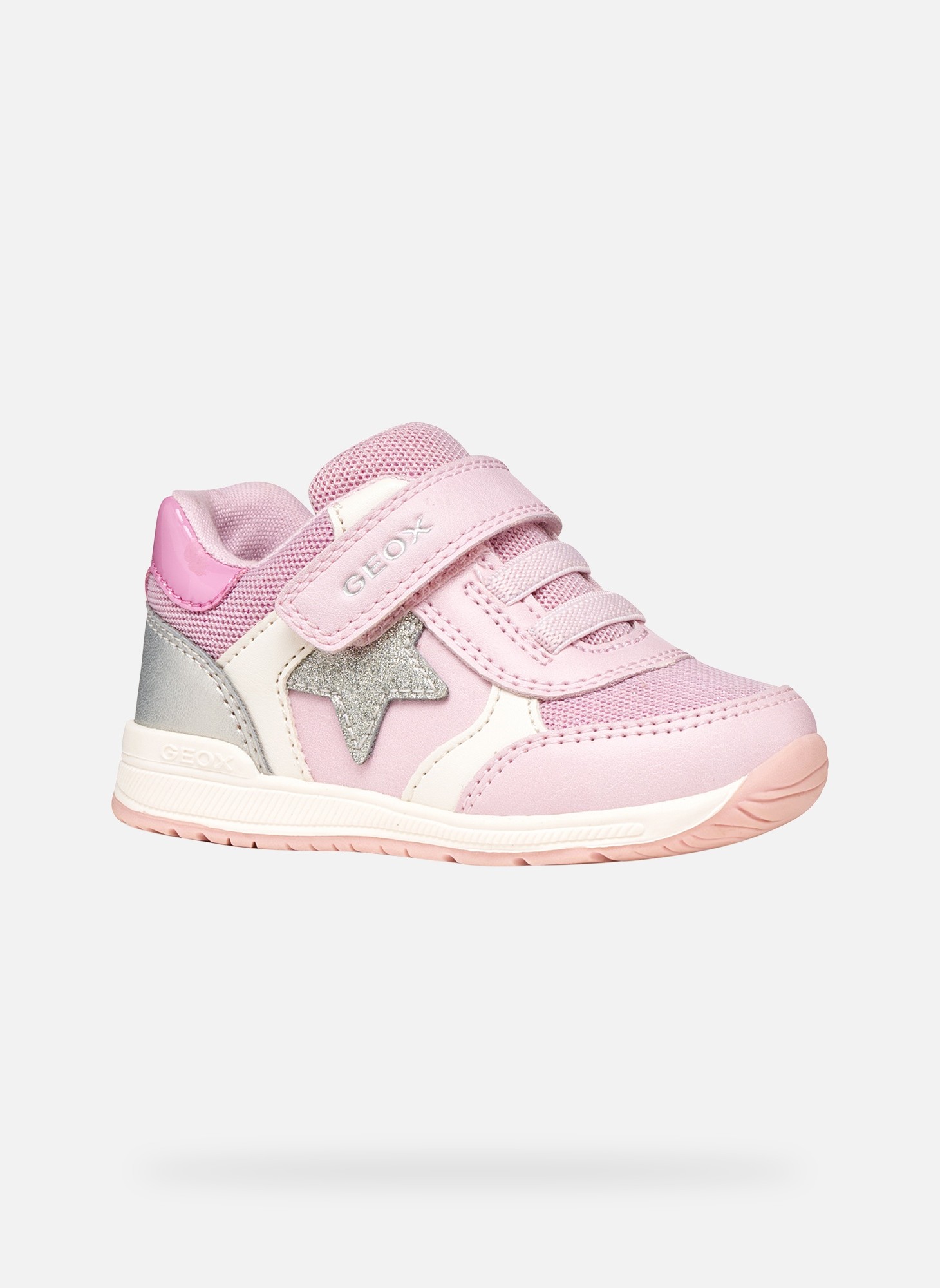 Baskets basses RISHON BABY GIRL fille rose Geox Baskets basses RISHON BABY GIRL fille rose Rose clair