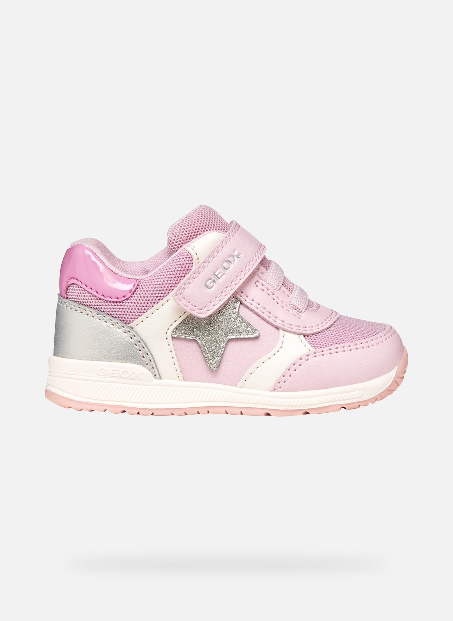 Baskets basses RISHON BABY GIRL fille rose Geox Baskets basses RISHON BABY GIRL fille rose Rose clair