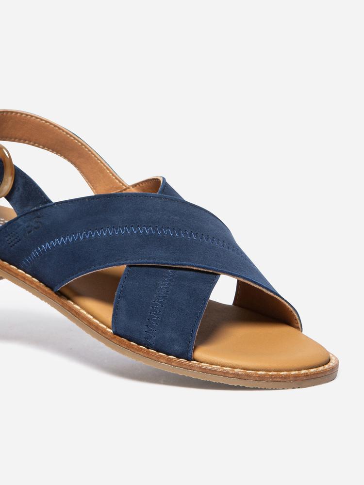 Sandales Mules ASSIANE NOISETTE femme bleu TBS Sandales Mules ASSIANE NOISETTE femme bleu Bleu marine