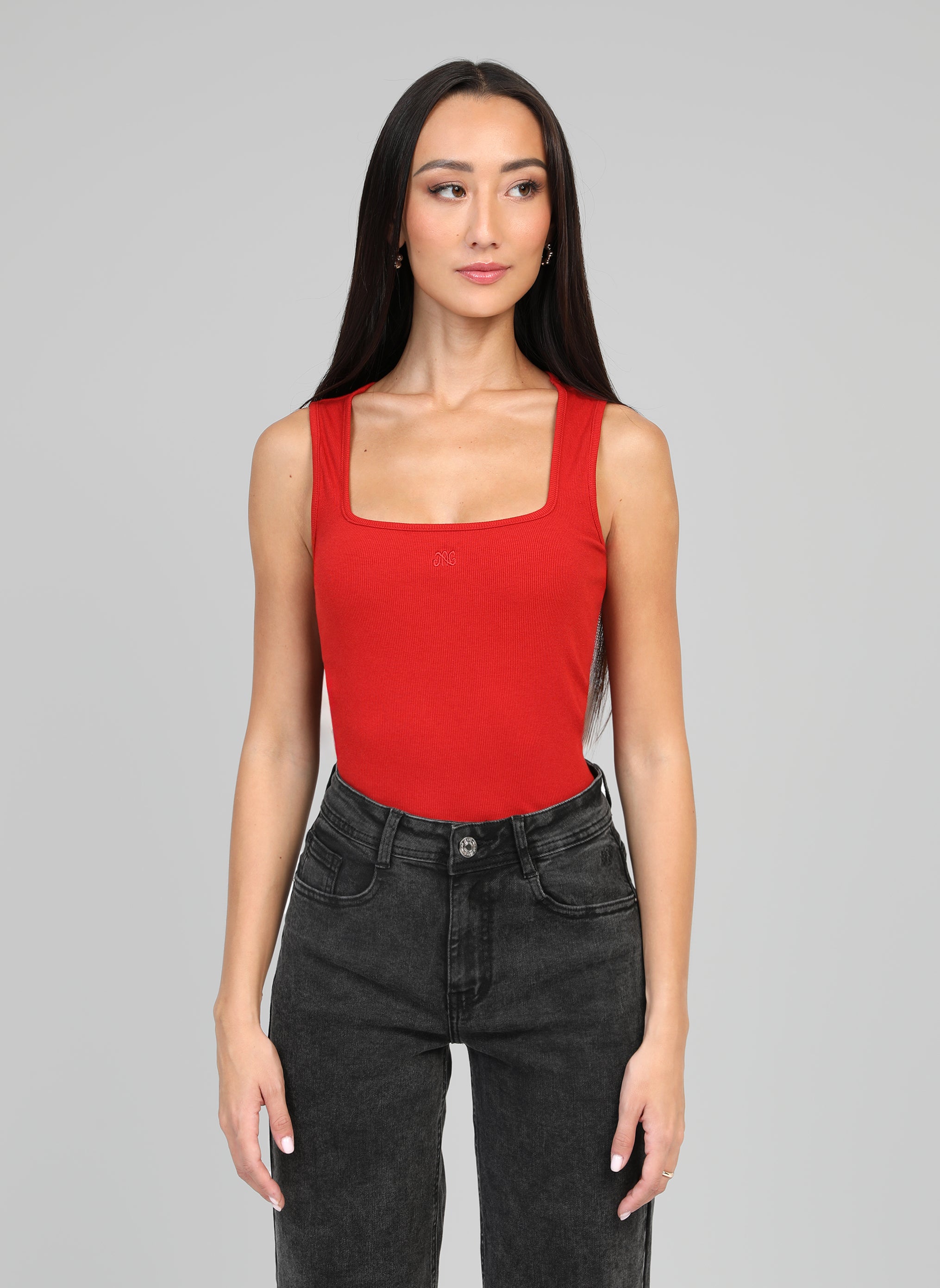 Tops DEBARDEUR AMAZIA rouge femme rouge An'ge Tops DEBARDEUR AMAZIA rouge femme rouge Rouge