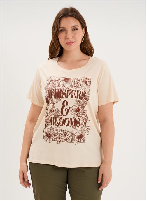 CREEKS Tee-shirts T-shirt - MOD3_TAMANDINE_RCRE femme beige