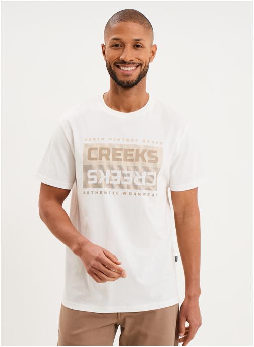 CREEKS Tee-shirts T-shirt - CRE1TEESIOUX_SNOW homme blanc