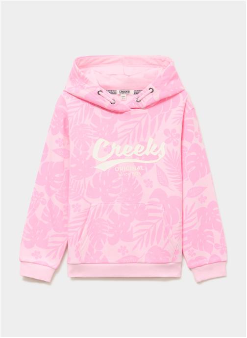 CREEKS Sweats à capuche CRE4_STANFORD_AOP fille rose
