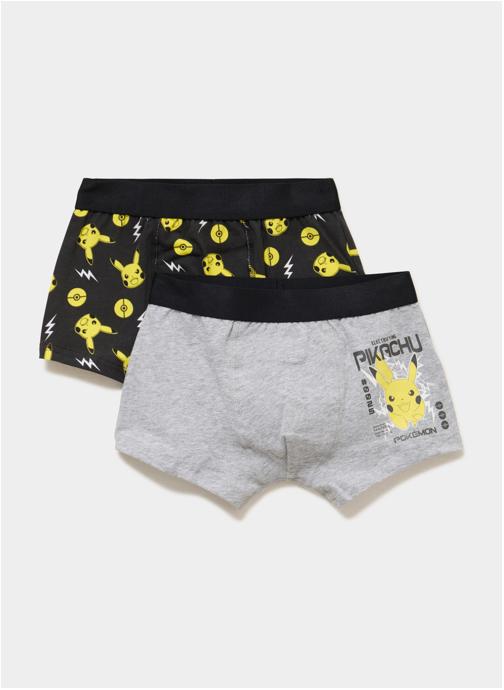 Pokemon Caleçons et boxers Sous-vêtements - X2POKEMONAOPBOXERS garçon gris
