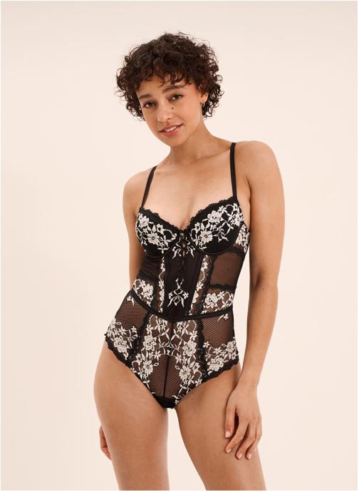 Mosquitos Brassières Body, bustier - POESIEBODYPMWBCORBEILLE femme noir