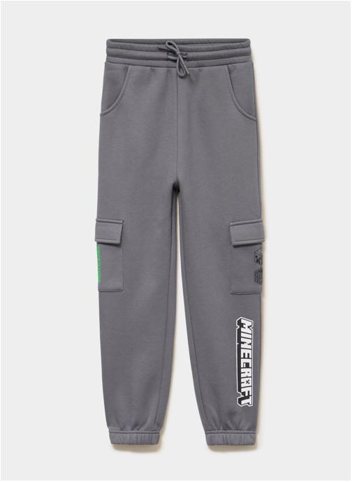 Minecraft Joggings Jogging - FU_GOLDEN_MINECRAFT garçon gris