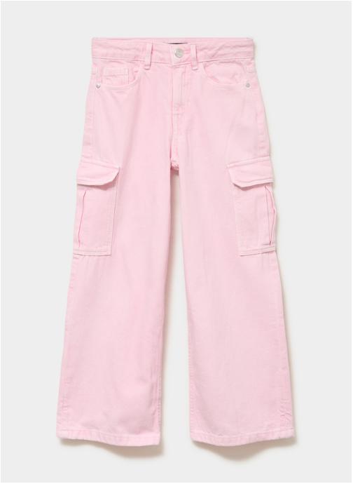 CREEKS Pantalons Pantalon - CRE4_PWIDE_CARGO fille rose
