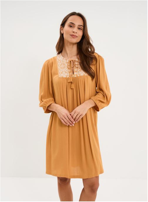 CREEKS Robes Robe - CRE3_RAQUETTE femme jaune