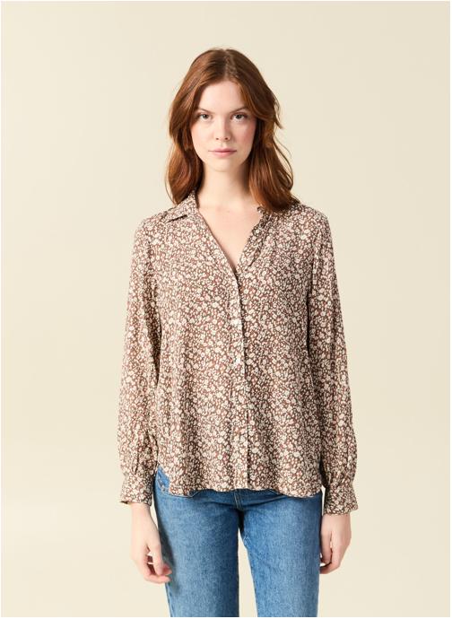 Bonobo Chemises Chemises manches longues - BLOUBRILCOF femme marron