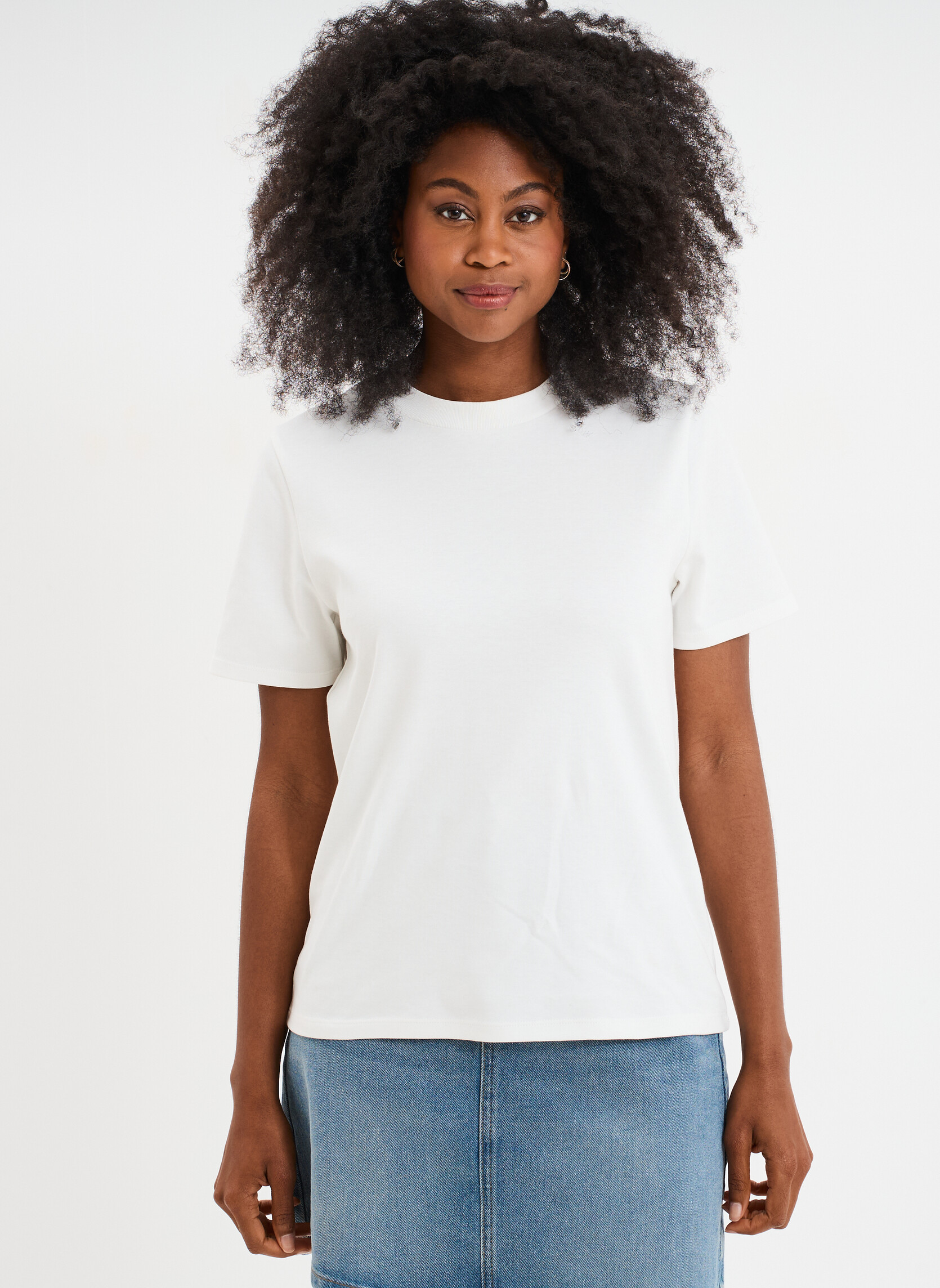 Tee-shirts T-shirt - CRE3_TLOURD femme blanc CREEKS Tee-shirts T-shirt - CRE3_TLOURD femme blanc Blanc