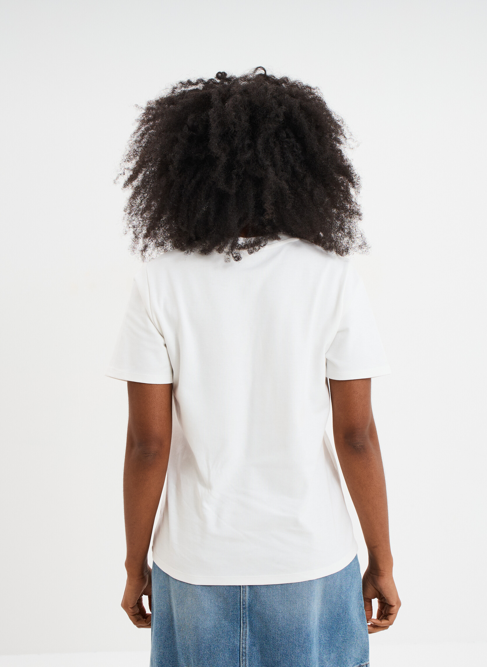 Tee-shirts T-shirt - CRE3_TLOURD femme blanc CREEKS Tee-shirts T-shirt - CRE3_TLOURD femme blanc Blanc