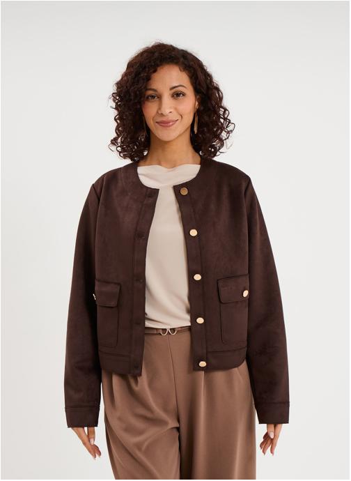 Mosquitos Blousons Veste - MOS3_GLADYS femme marron
