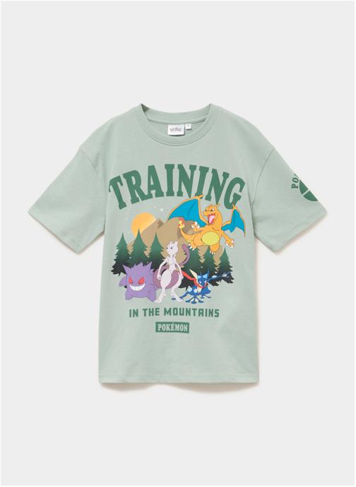 Pokemon Tee-shirts T-shirt - SUN_PITBULL_POKEMON garçon vert