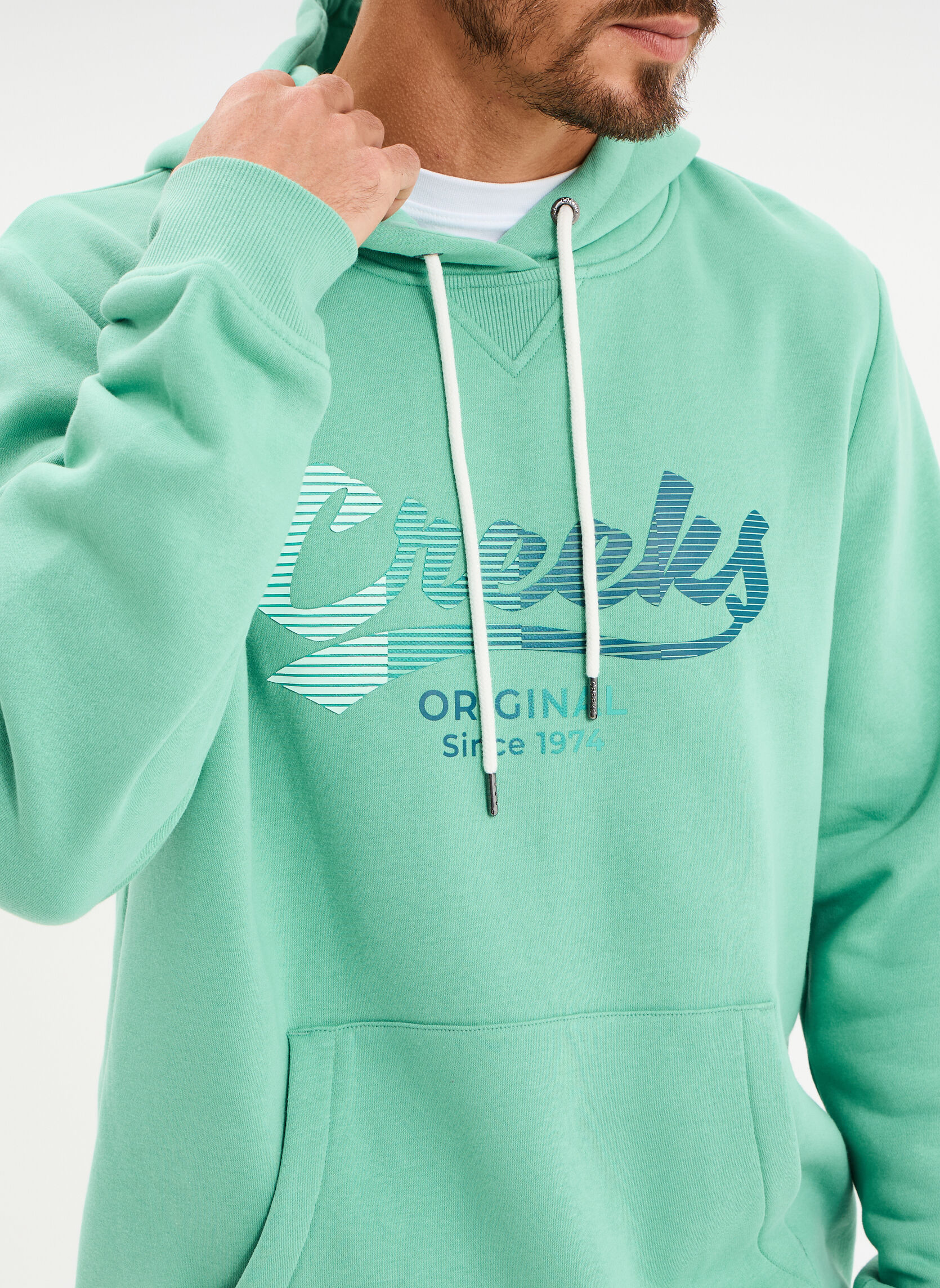 Sweats à capuche Sweat - CRE1SIMON_CREMENTHE homme vert CREEKS Sweats à capuche Sweat - CRE1SIMON_CREMENTHE homme vert Vert clair