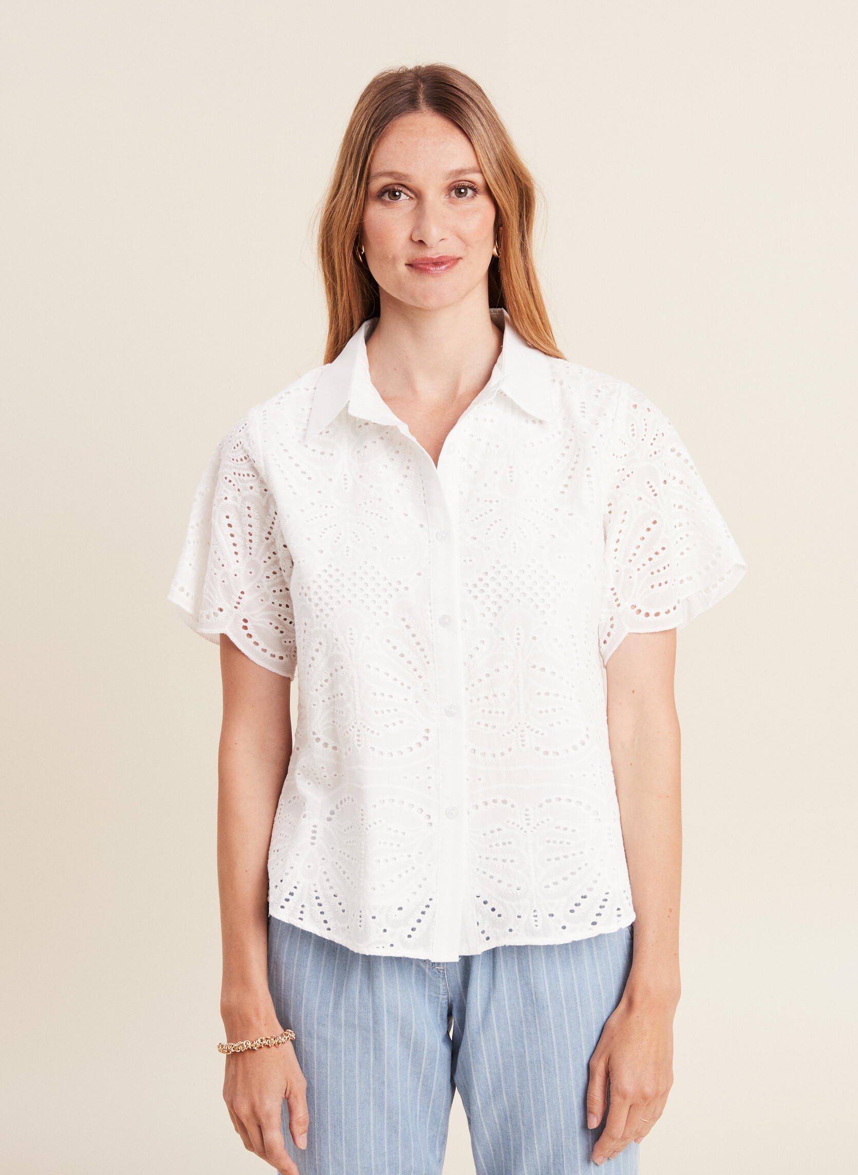 Chemises CHECOBROD femme blanc Bréal Chemises CHECOBROD femme blanc Blanc