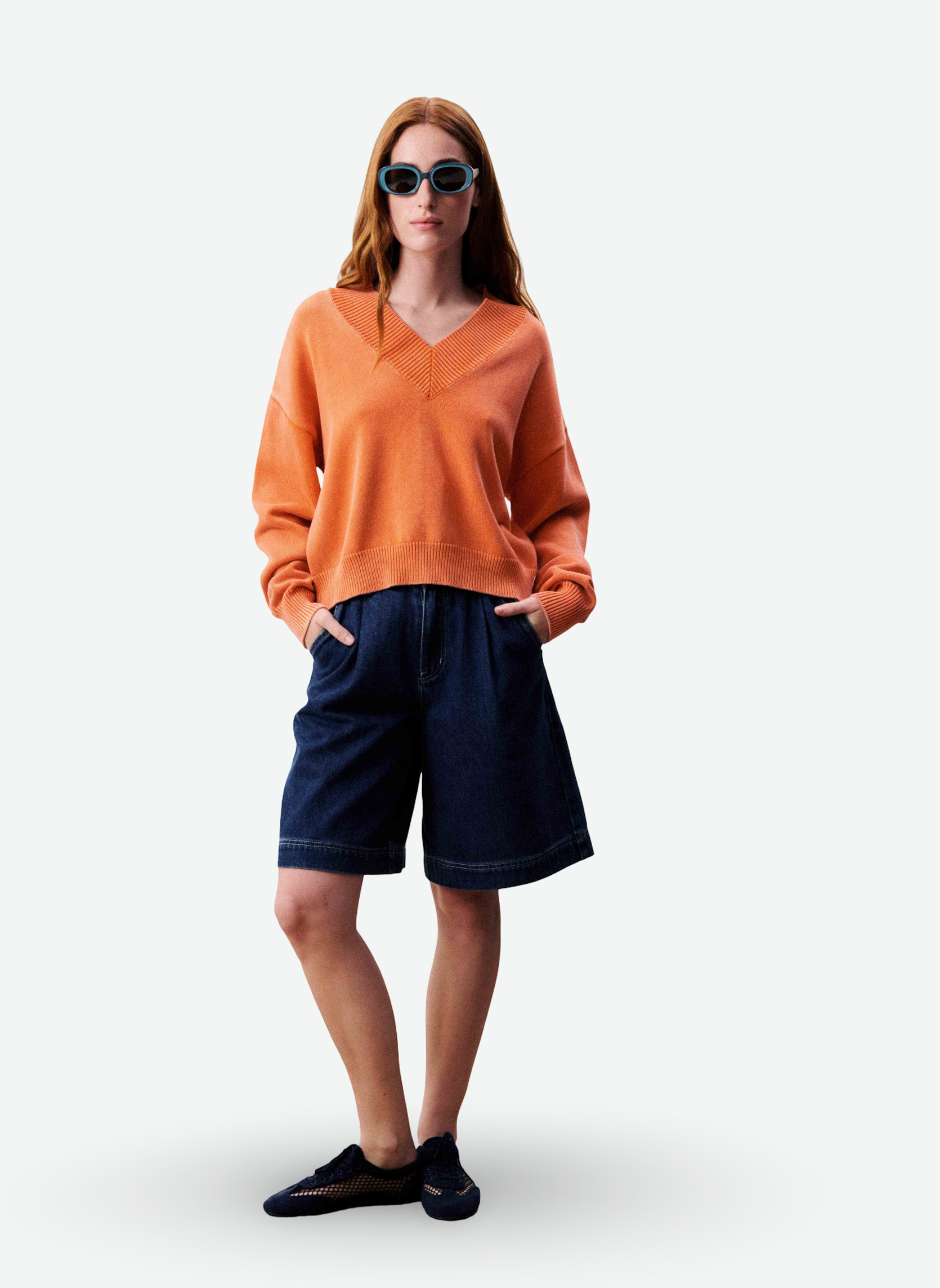 Pulls DARA femme orange FRNCH Pulls DARA femme orange Orange