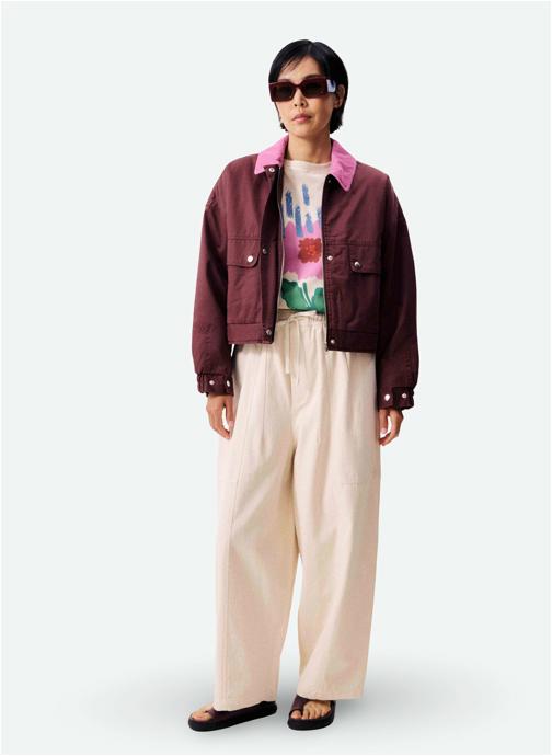 FRNCH Pantalons droit MIRALINE femme beige