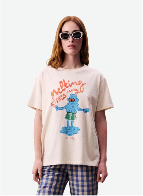 FRNCH Tee-shirts ELODEA femme beige