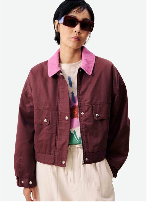 FRNCH Vestes TIGRESSA femme bordeaux