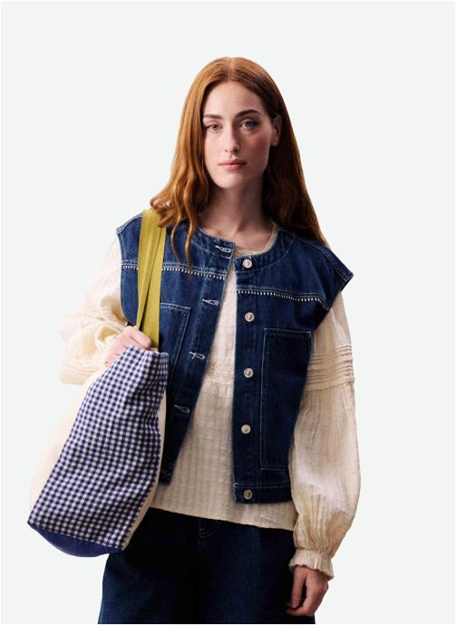 FRNCH Gilets VICTORY femme bleu