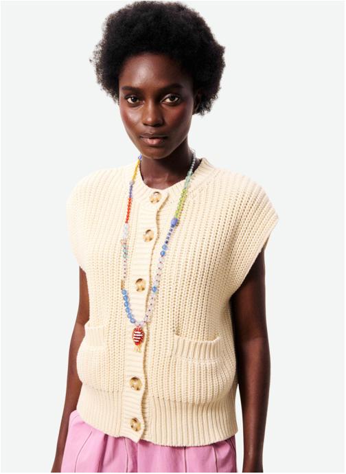 FRNCH Gilets NATALIE femme beige