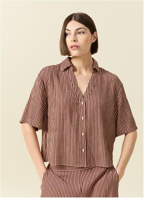 Bonobo Chemises RESOCHEMF femme marron