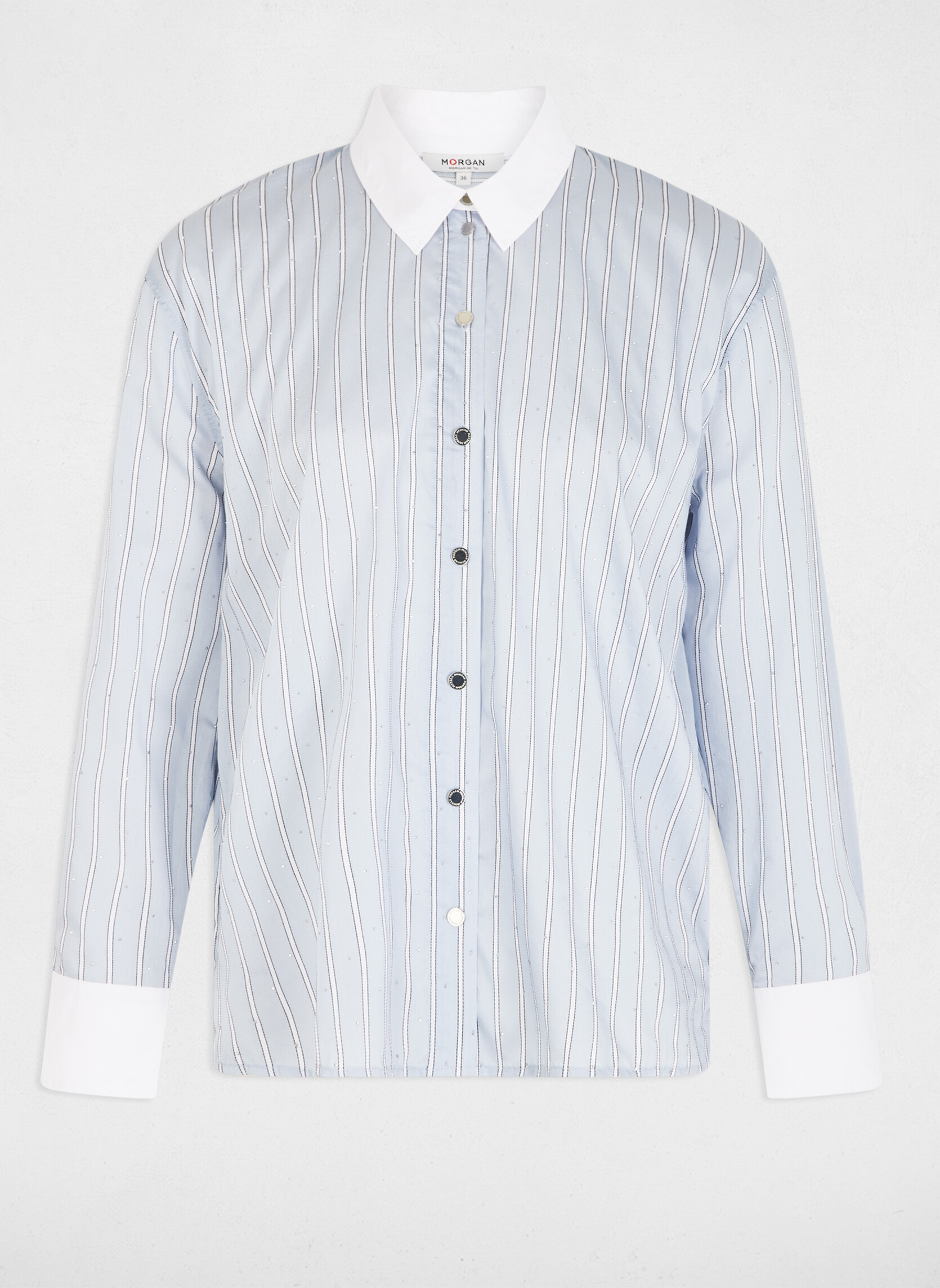Chemises 261-CREME.F femme bleu Morgan Chemises 261-CREME.F femme bleu Bleu
