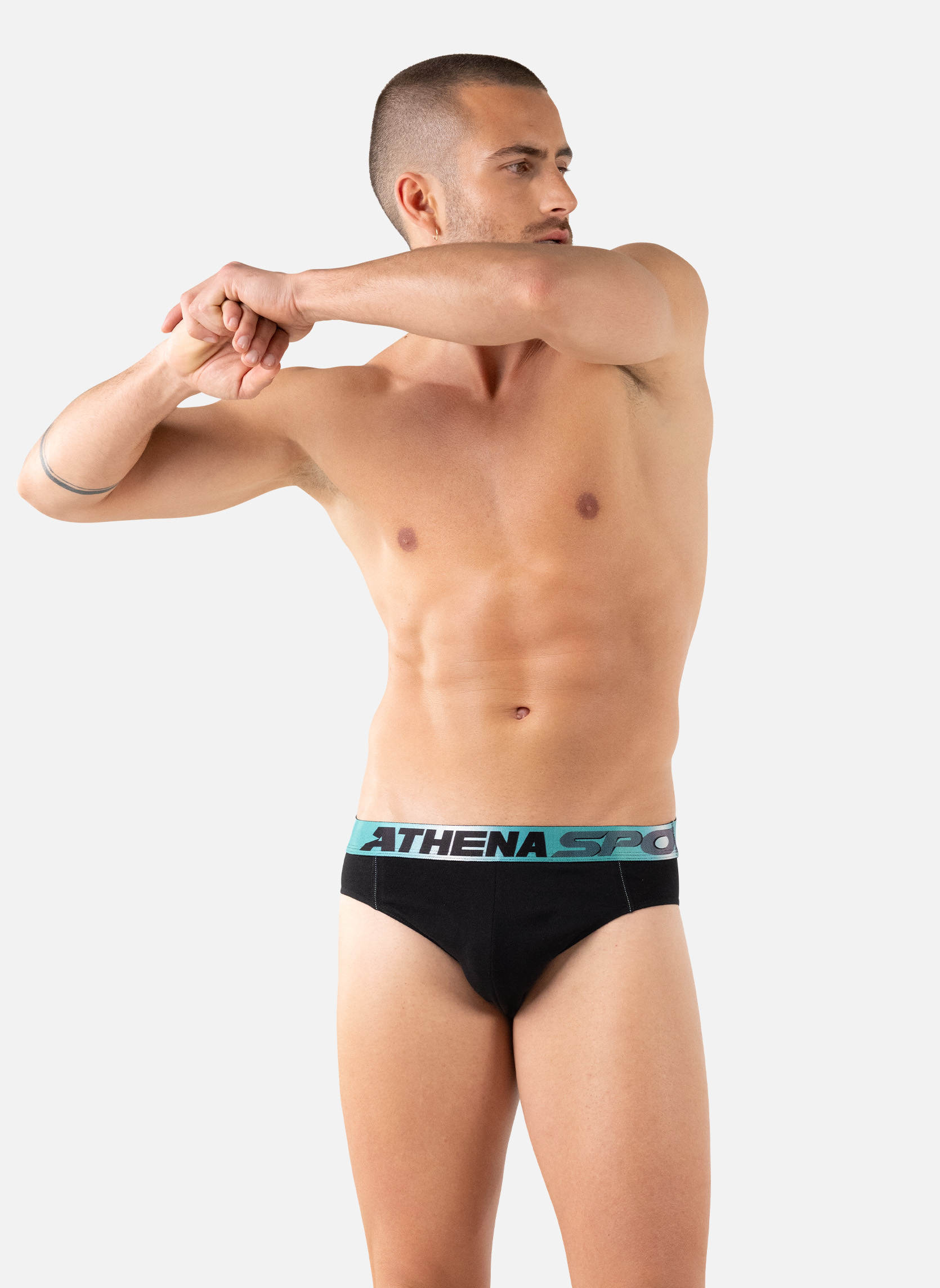 Slips ODOR CONTROL homme noir ATHENA Slips ODOR CONTROL homme noir Noir